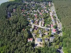 Aerial view of Głębokie