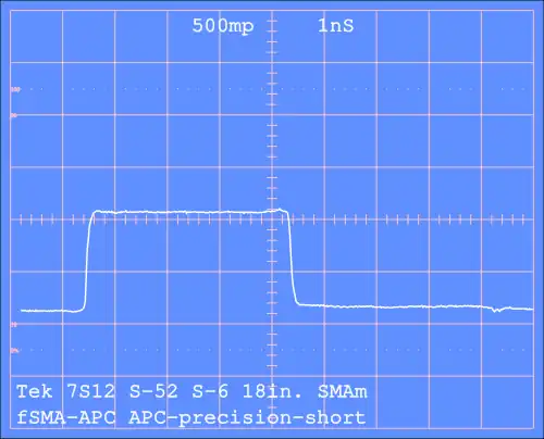 TDR of step into APC-7mm precision short