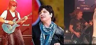 From left to right: Tak Matsumoto, Eric Martin, and Jack Blades