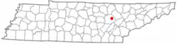 Location of Fairfield Glade, Tennessee