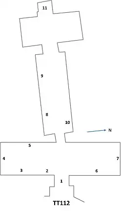 Plan of TT112