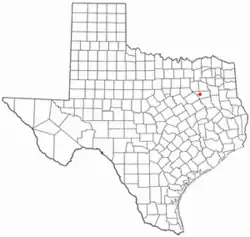 Location of Log Cabin, Texas