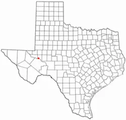 Location of Imperial, Texas