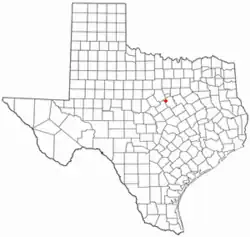 Location of Iredell, Texas