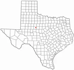 Location of Loraine, Texas