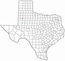 Location of Meadow, Texas