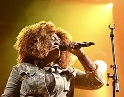 Tanya Stephens performing live at Reggae Geel, Belgium, 2023.jpg