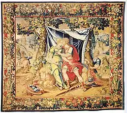 Venus and Mars surprised by Vulcan, tapestry, 16th Century, 360 x 405&nbsp;cm