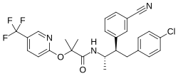 Skeletal formula of taranabant
