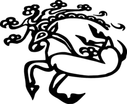 Tattoo motif on the arm of the Siberian Ice Maiden.[237]