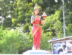 Telangana Talli Statue in Pedda Korpole