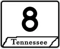 State Route 8 marker