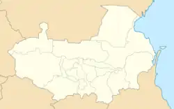 Administrative map of the Terek Oblast