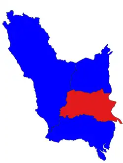 Location in Bago district