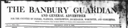 Title from front page of Banbury Guardian 1843