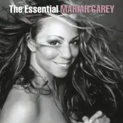 Black and white cover showing Carey smiling with her hair blowing around her face.