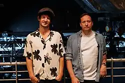 The Holloways band members, Alfie Jackson (left) and Bryn Fowler (right) in 2025.