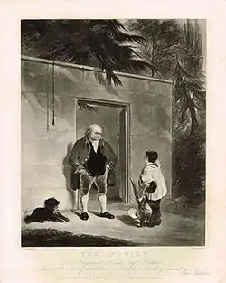 The Inquiry by Henry Liverseege,[98] mezzotint by J.P. Quilley, 1833.