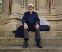 Bernard Cadogan at the Martyrs%27 Memorial, Oxford, UK, in 2023