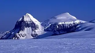 The Twins massif - South Twin and North Twin (l-r)