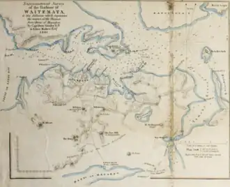 Trigonometrical Survey of the Harbour of Waitemata. Captain Owen Stanley, RN, and Felton Mathew, Surveyor General, 1841