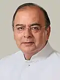 The official photograph of the Defence Minister, Shri Arun Jaitley (cropped).jpg