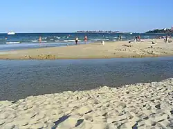 The river mouth with Nesebar