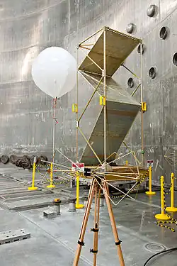 EMI mode stirrer in the thermal-vacuum chamber