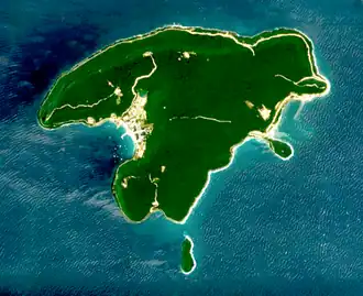 Thổ Châu island was seen from satellites in 2024.