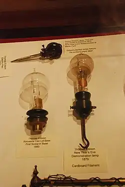 Image 22Edison electric light bulbs 1879–80 (from History of technology)