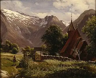 View of the previous church (1839)