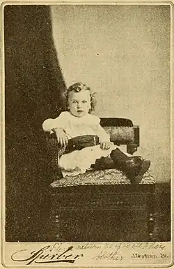 Thomas Meighan, later a movie star, in the 1880s