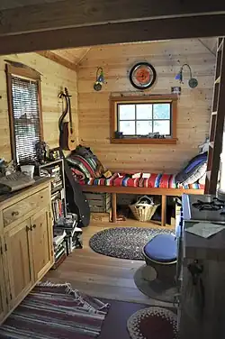 Interior of a tiny home in Portland