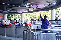Cast members often dance to the rides music with semi-choreographed dances
