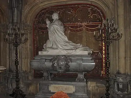 Tomb of Bishop Dupont des Loges (died 1896) by Emmanuel Hannaux (1923)