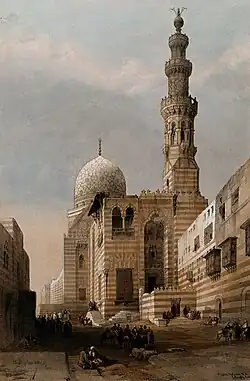 Illustration of the Qaytbay complex by David Roberts (c. 1848)