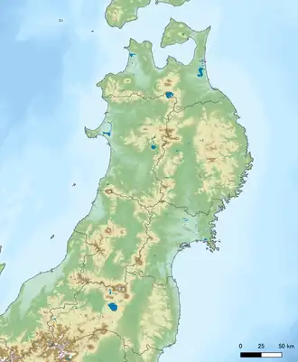 Kitakami Mountains is located in Tohoku, Japan