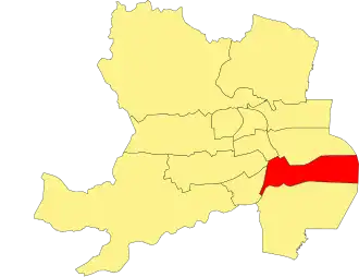 Location of the ward