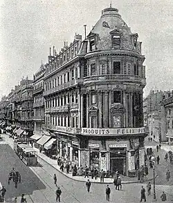 Toulouse 1926, 1 rue Alsace-Lorraine (L.) and rue de Rémusat (R.) - Félix Potin store