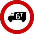 N/A No lorries over tonnes shown (e.g. 6t)