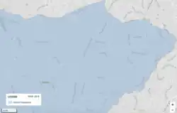 map of northeast portion of Travilah CDP