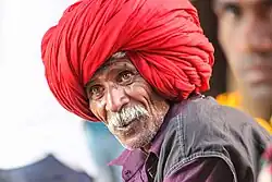 A man from Madhya Pradesh wearing a turban