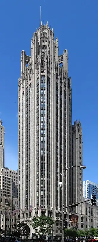 Raymond Hood's Tribune Tower (1925) in Chicago