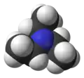 Spacefill model of triethylamine