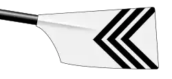 Image showing the rowing club's blade colours