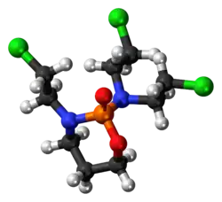 Ball-and-stick model of the trofosfamide molecule