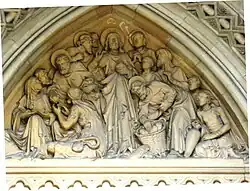 One of the tympanum at Truro Cathedral