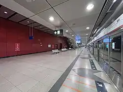 Platform 1 in June 2021