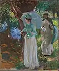 John Singer Sargent Two Girls with Parasols 1889