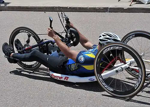 U.S. Navy Yeoman 1st Class Javier Rodriguez Santiago, assigned to the Transient Personnel Unit office at Joint Base Pearl Harbor-Hickam, Hawaii, rolls to the finish line in ninth place with a time of 26-39 130512-N-DT940-122